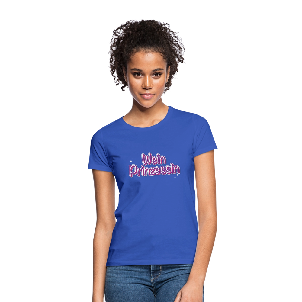 Frauen T-Shirt Weinprinzessin - Royalblau