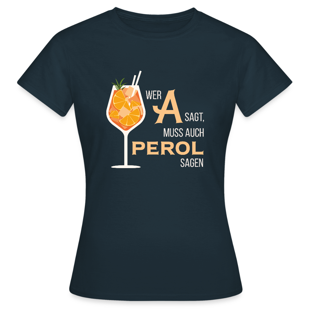 Frauen T-Shirt Aperol - Navy