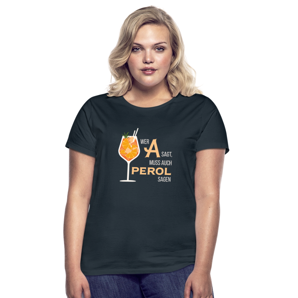Frauen T-Shirt Aperol - Navy