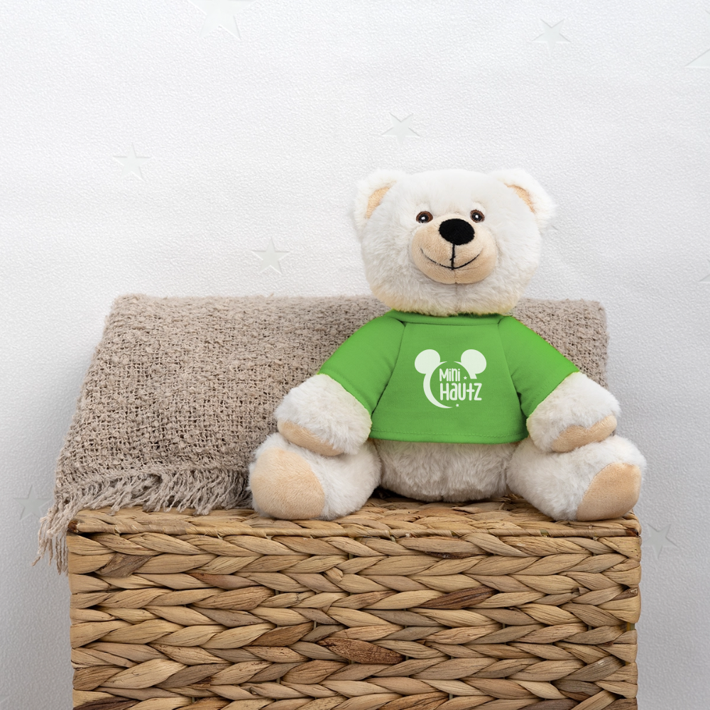 MiniFeet® RecycelBär® Creme mini Hautz - Hellgrün