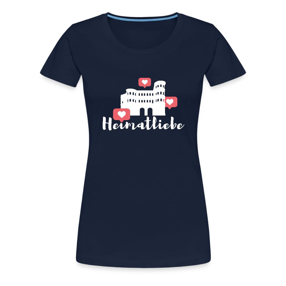 Frauen Premium T-Shirt Heimatliebe - Navy