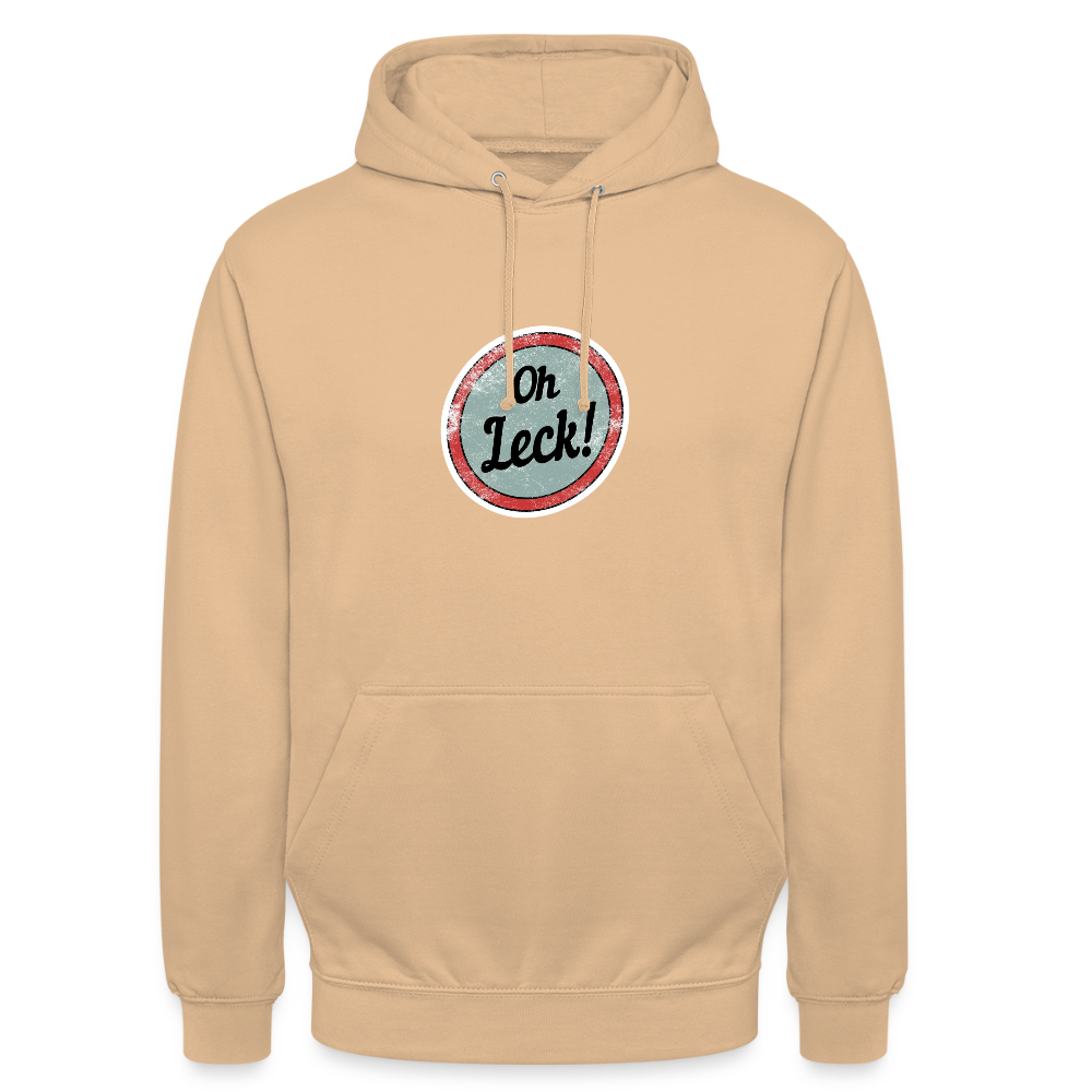 Unisex Hoodie Oh Leck! - Pfirsich