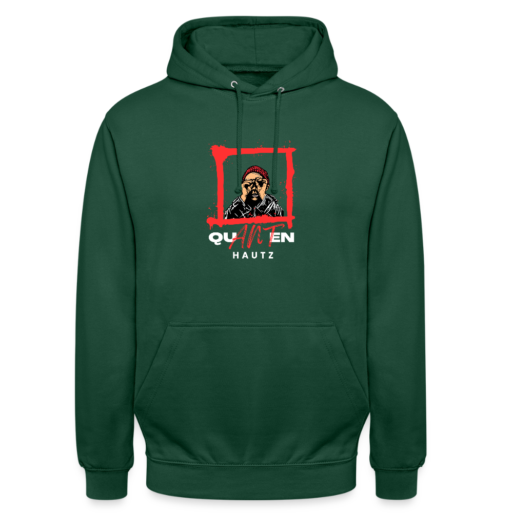 Unisex Hoodie Qunaten Hautz - Flaschengrün