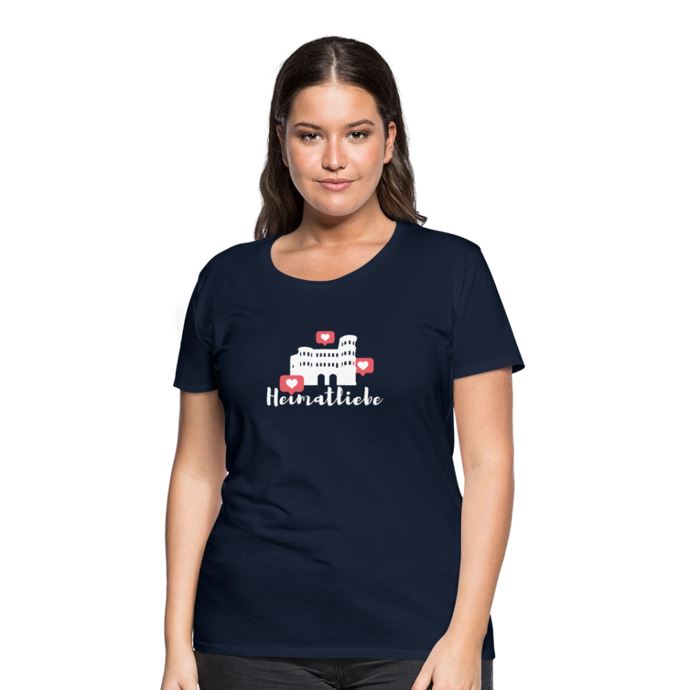 Frauen Premium T-Shirt Heimatliebe - Navy