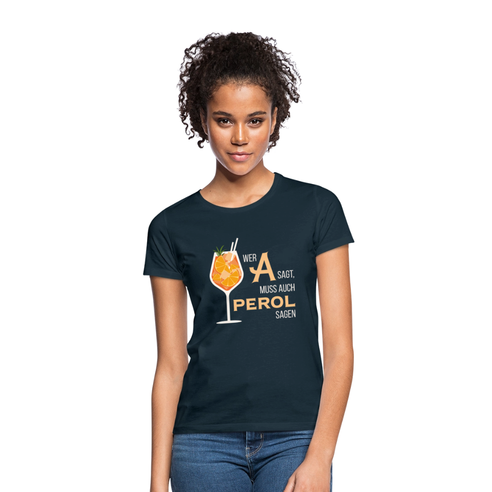 Frauen T-Shirt Aperol - Navy