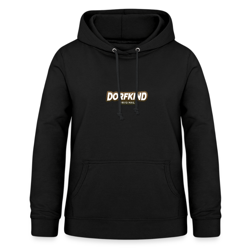 Frauen Hoodie Dorfkind - Schwarz