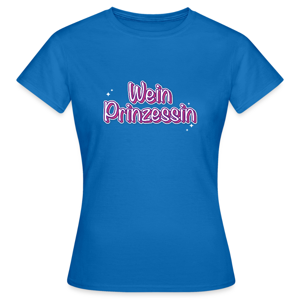 Frauen T-Shirt Weinprinzessin - Royalblau