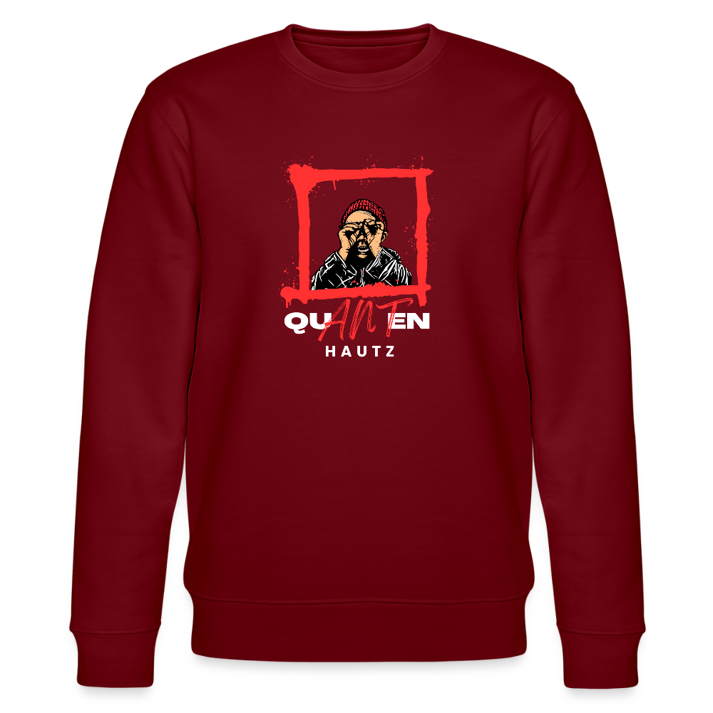 Unisex Bio-Sweatshirt CHANGER Quanten Hautz - Burgunderrot