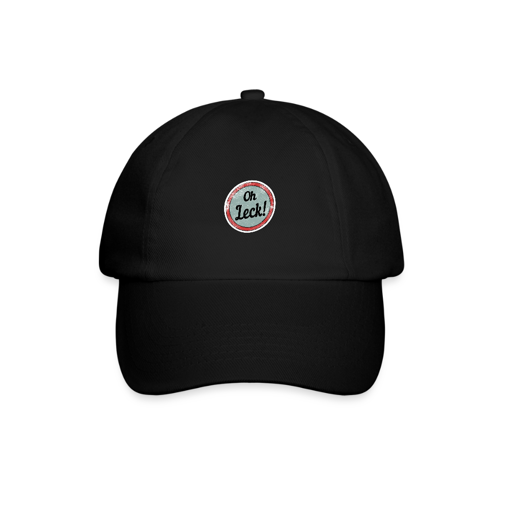 Baseballkappe Oh Leck! - Schwarz/Schwarz