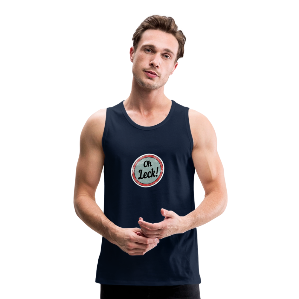 Männer Premium Tank Top Oh Leck! - Navy