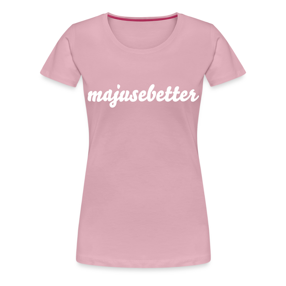 Frauen Premium T-Shirt majusebetter - Hellrosa