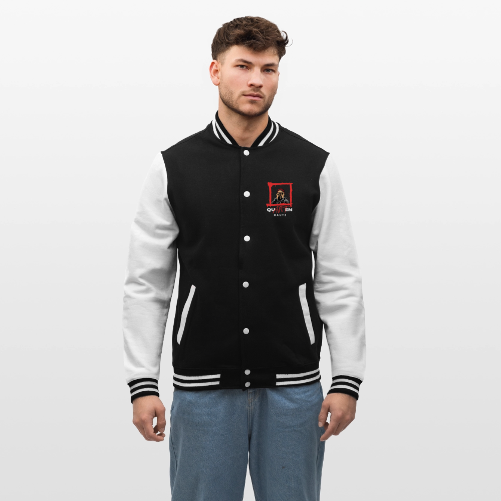 College-Sweatjacke Quanten Hautz - Schwarz/Weiß