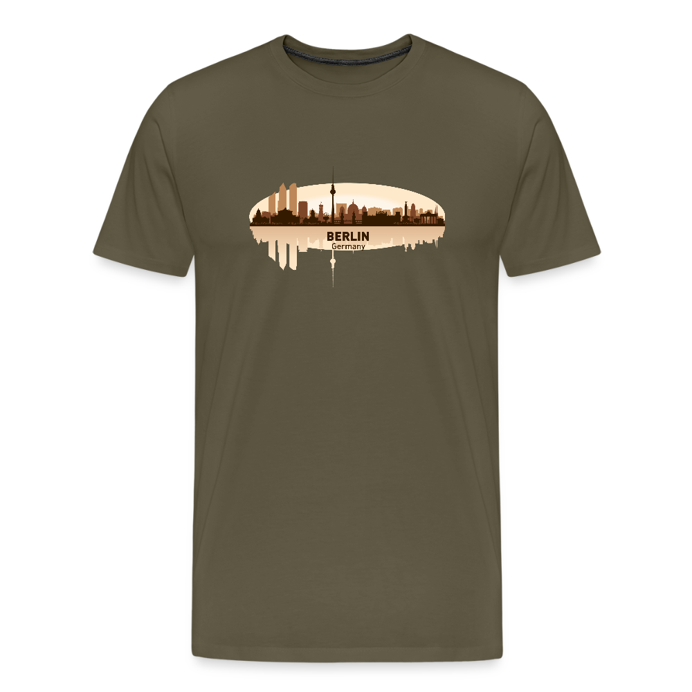 Männer Premium T-Shirt Berlin - Khaki