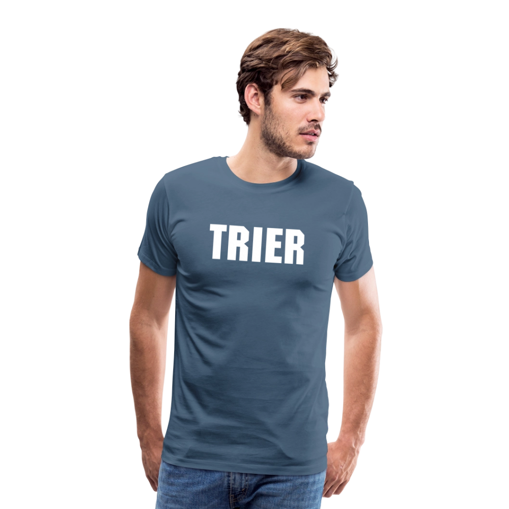 Männer Premium T-Shirt Trier - Blaugrau