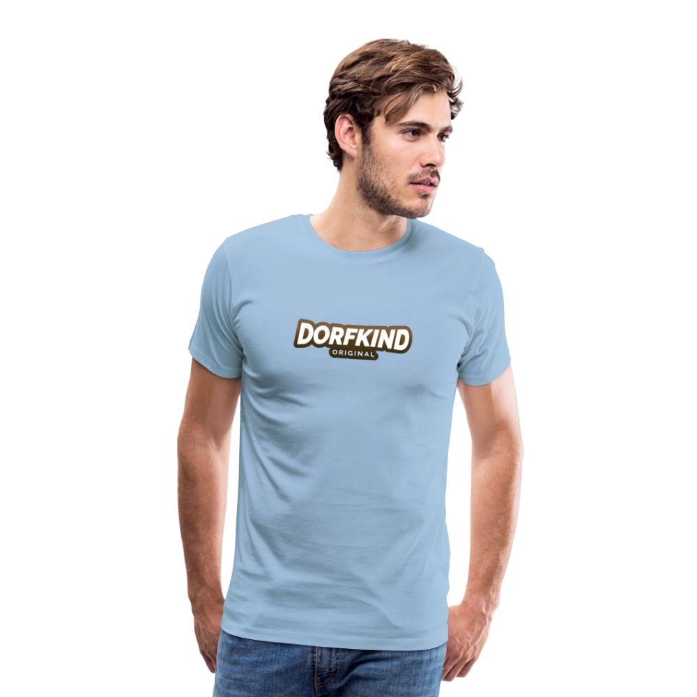 Männer Premium T-Shirt Dorfkind - Sky