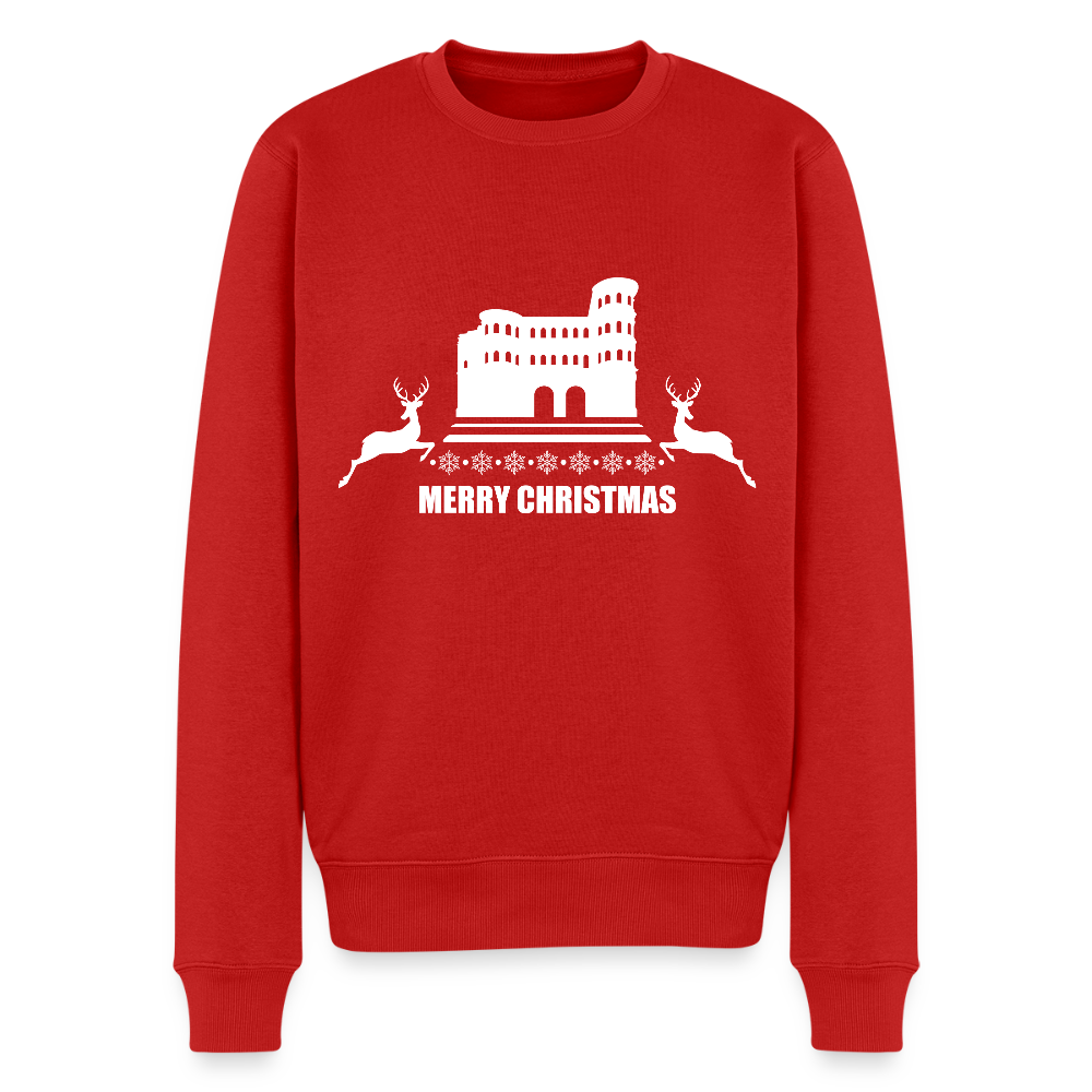 Männer Premium Pullover Weihnachten - Rot