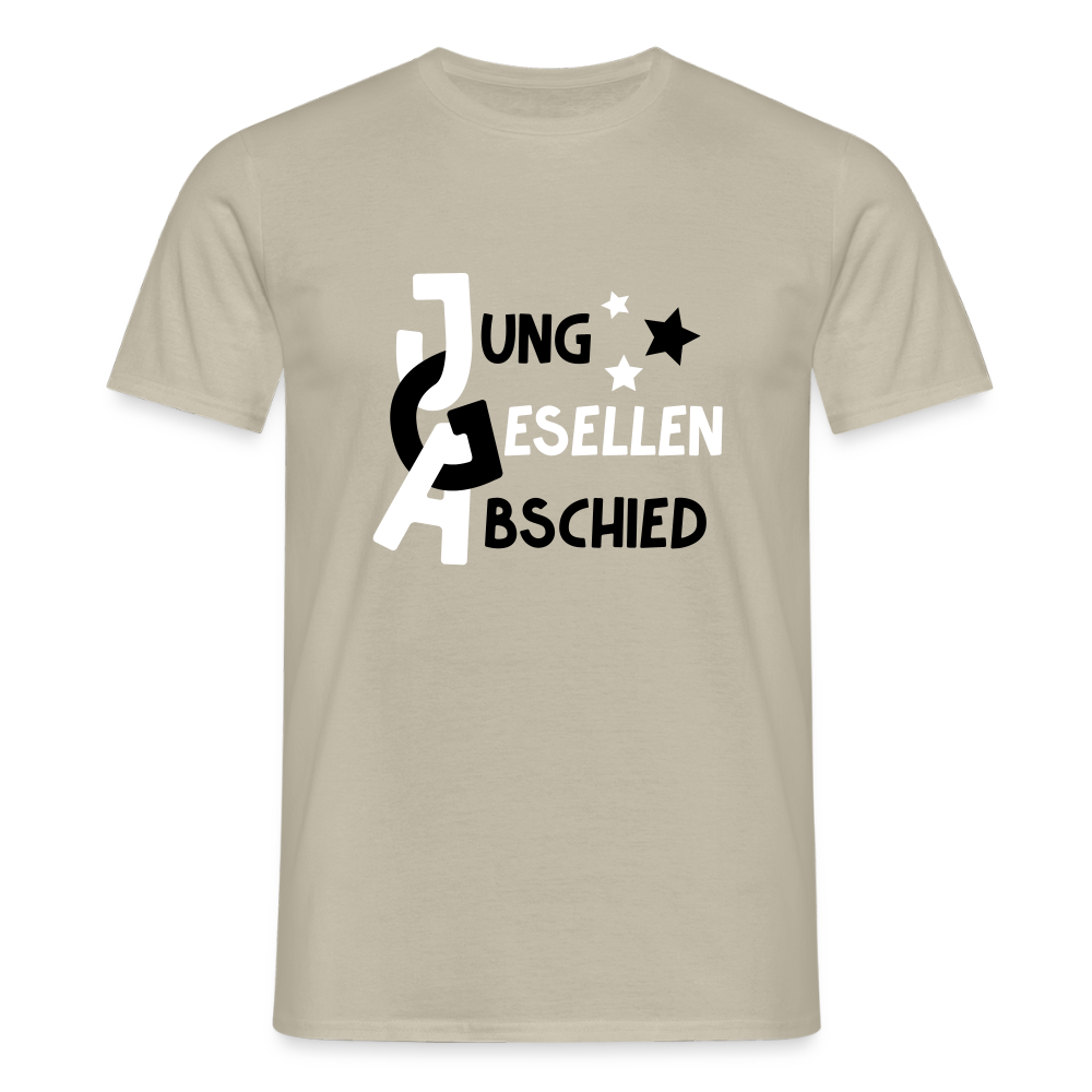 Männer T-Shirt JGA - Sandbeige