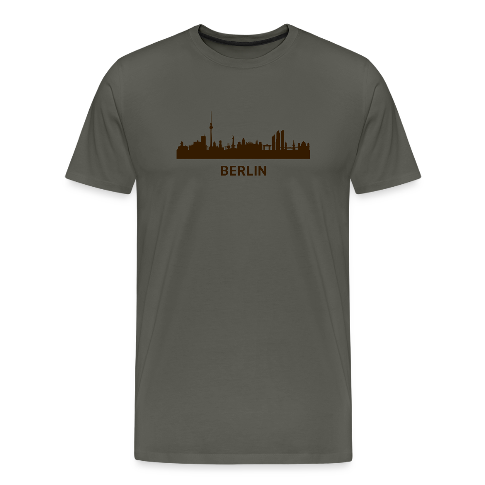 Männer Premium T-Shirt Berlin - Asphalt