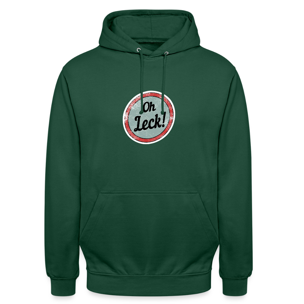 Unisex Hoodie Oh Leck! - Flaschengrün