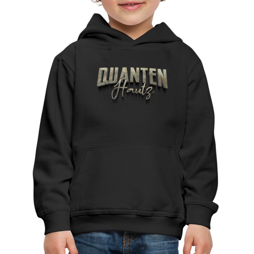 Kinder Premium Hoodie Quanten Hautz - Schwarz