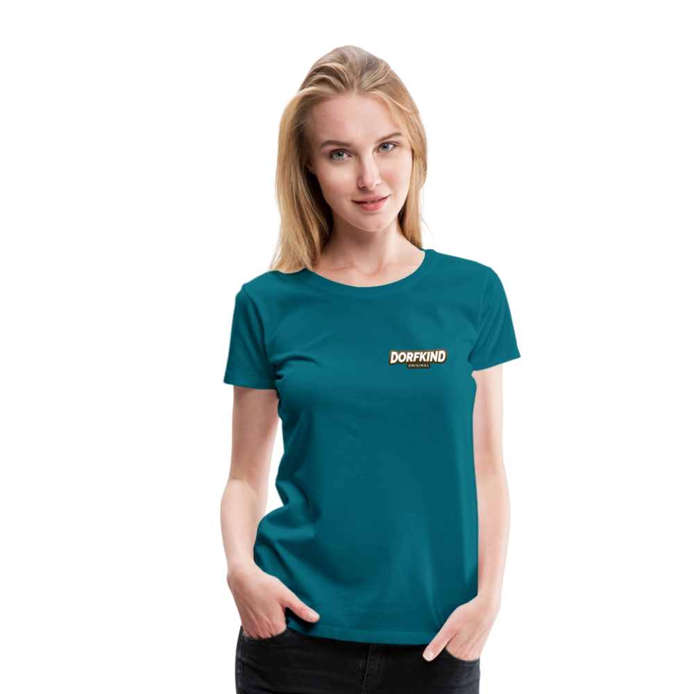 Frauen Premium T-Shirt Dorfkind - Divablau