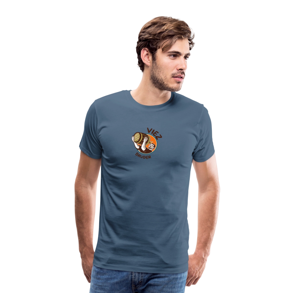 Männer Premium T-Shirt Viezbruder - Blaugrau