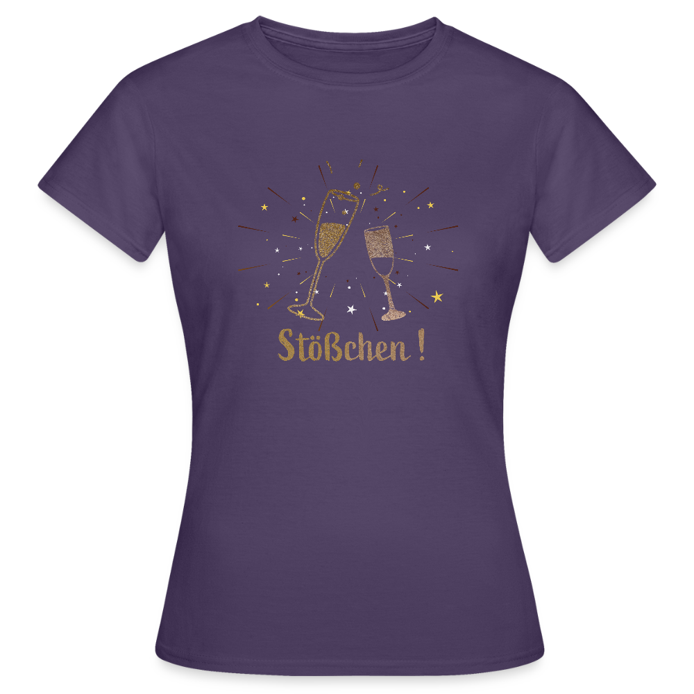 Frauen T-Shirt Stößchen - Dunkellila