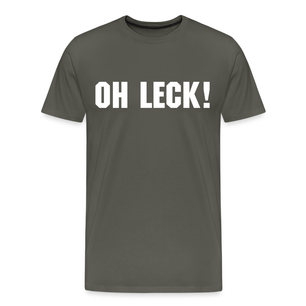 Männer Premium T-Shirt Oh Leck! - Asphalt