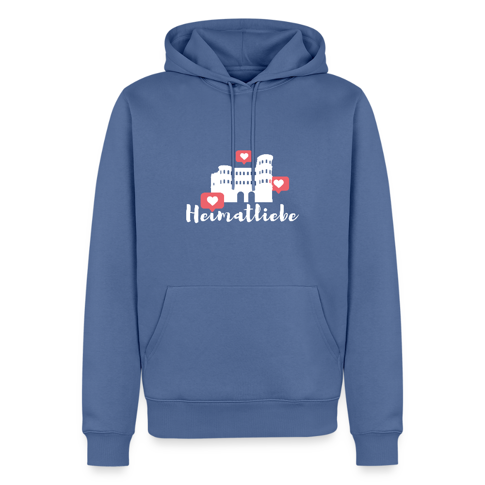 Männer Premium Hoodie Heimatliebe - Taubenblau
