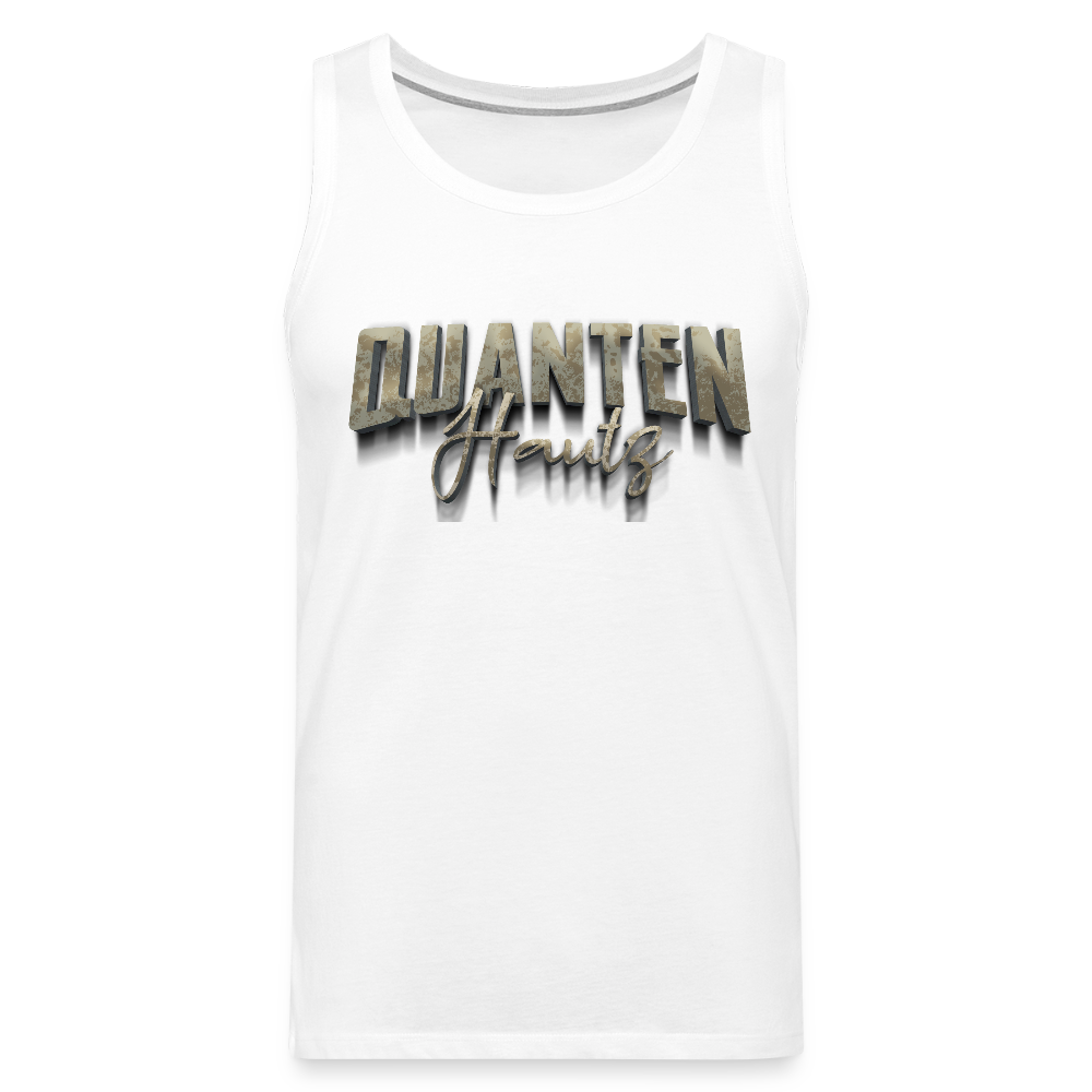 Männer Premium Tank Top Quanten Hautz - Weiß