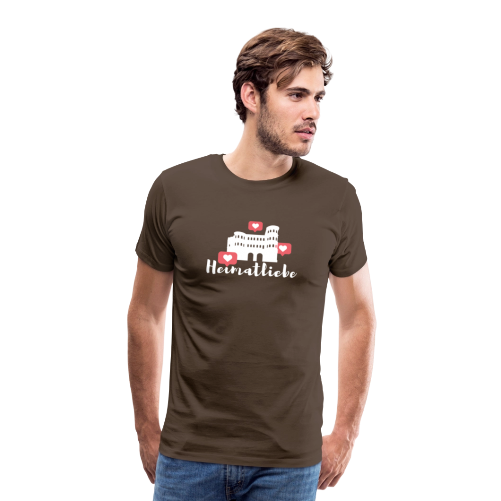 Männer Premium T-Shirt Heimatliebe - Edelbraun