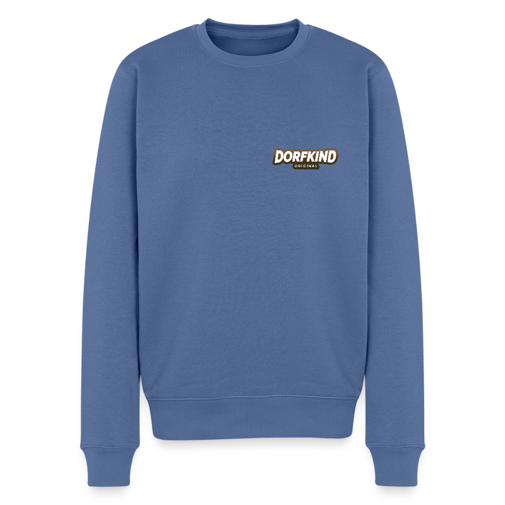 Männer Premium Pullover Dorfkind - Taubenblau