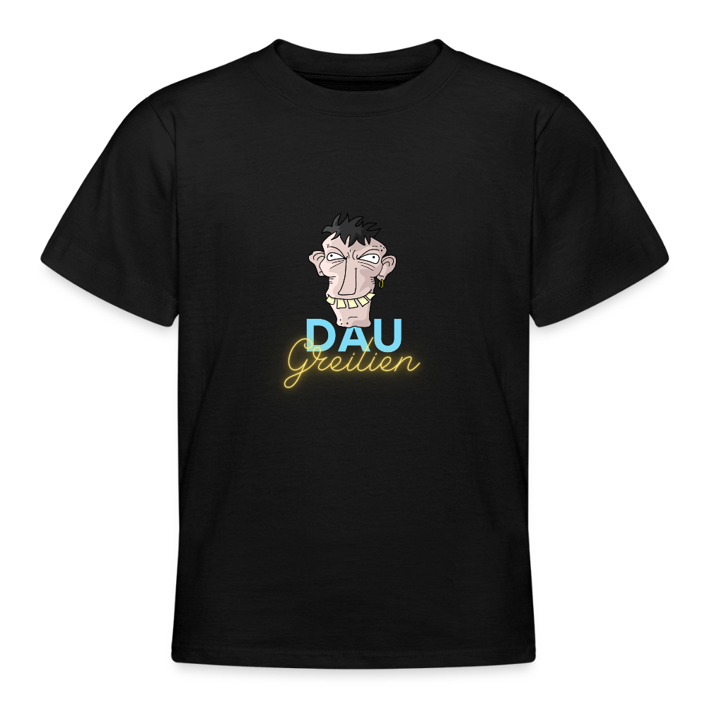 Teenager T-Shirt Dau greilien - Schwarz