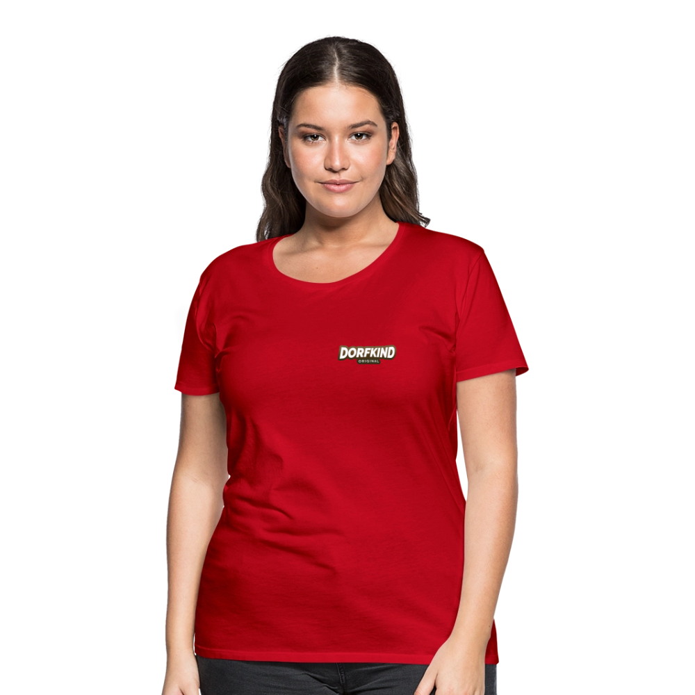 Frauen Premium T-Shirt Dorfkind - Rot