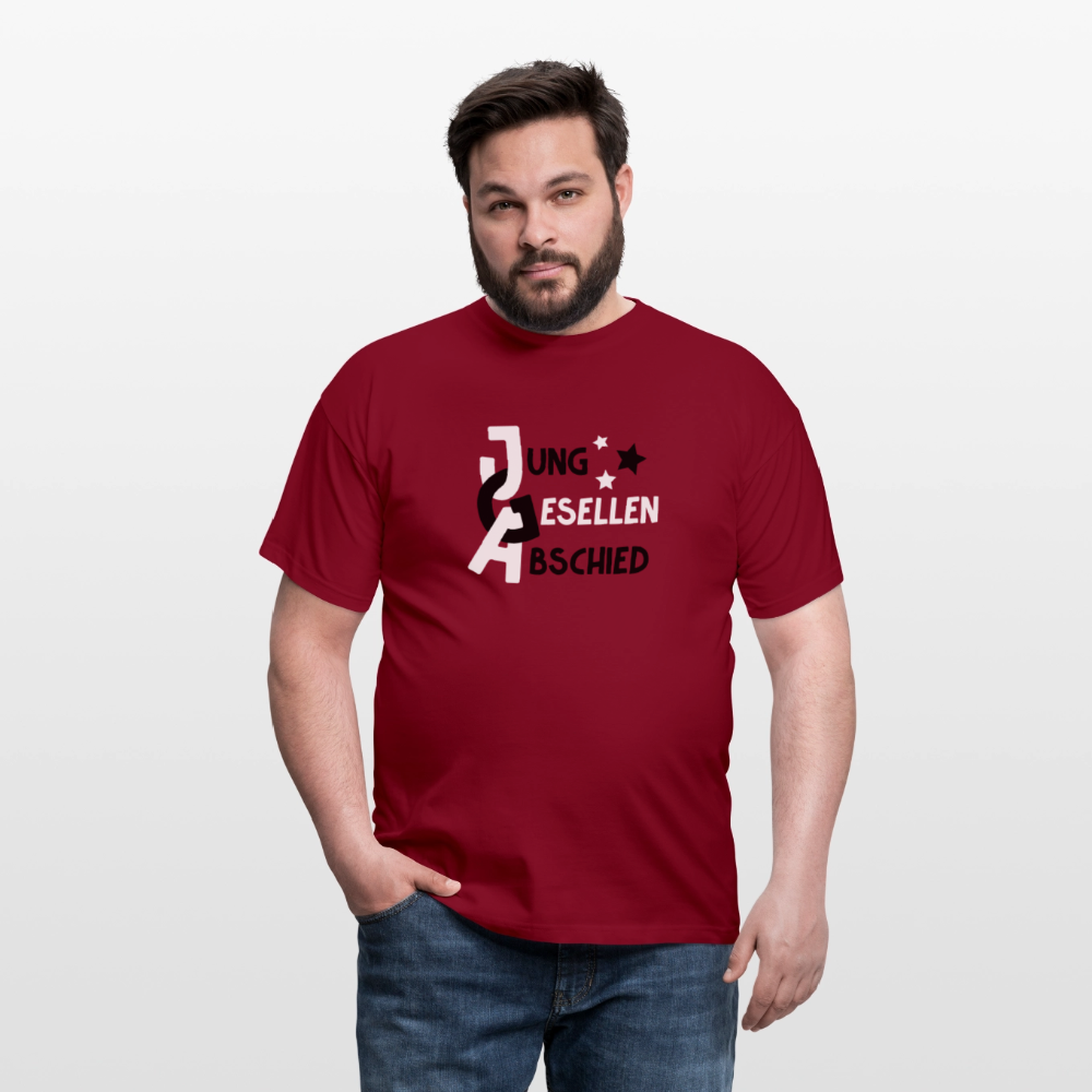 Männer T-Shirt JGA - Ziegelrot