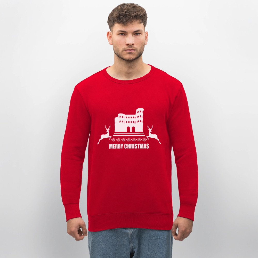 Unisex Bio-Sweatshirt Weihnachten - Rot