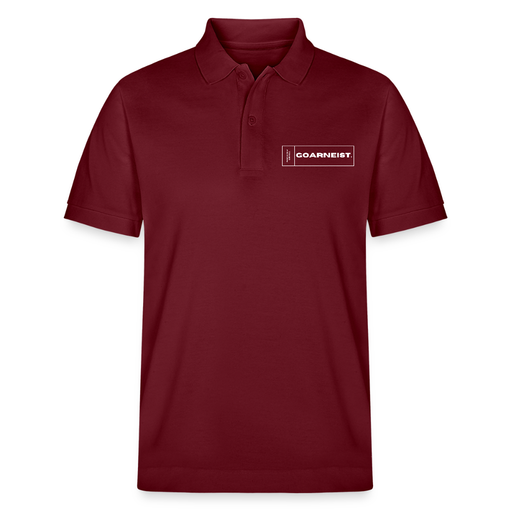 Unisex Bio-Poloshirt Goarneist - Burgunderrot