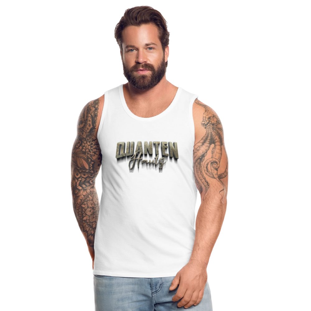 Männer Premium Tank Top Quanten Hautz - Weiß