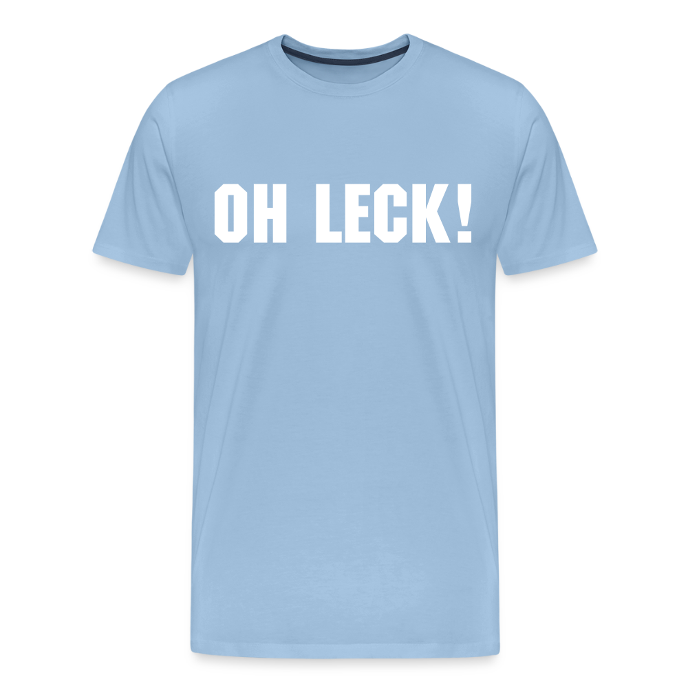 Männer Premium T-Shirt Oh Leck! - Sky