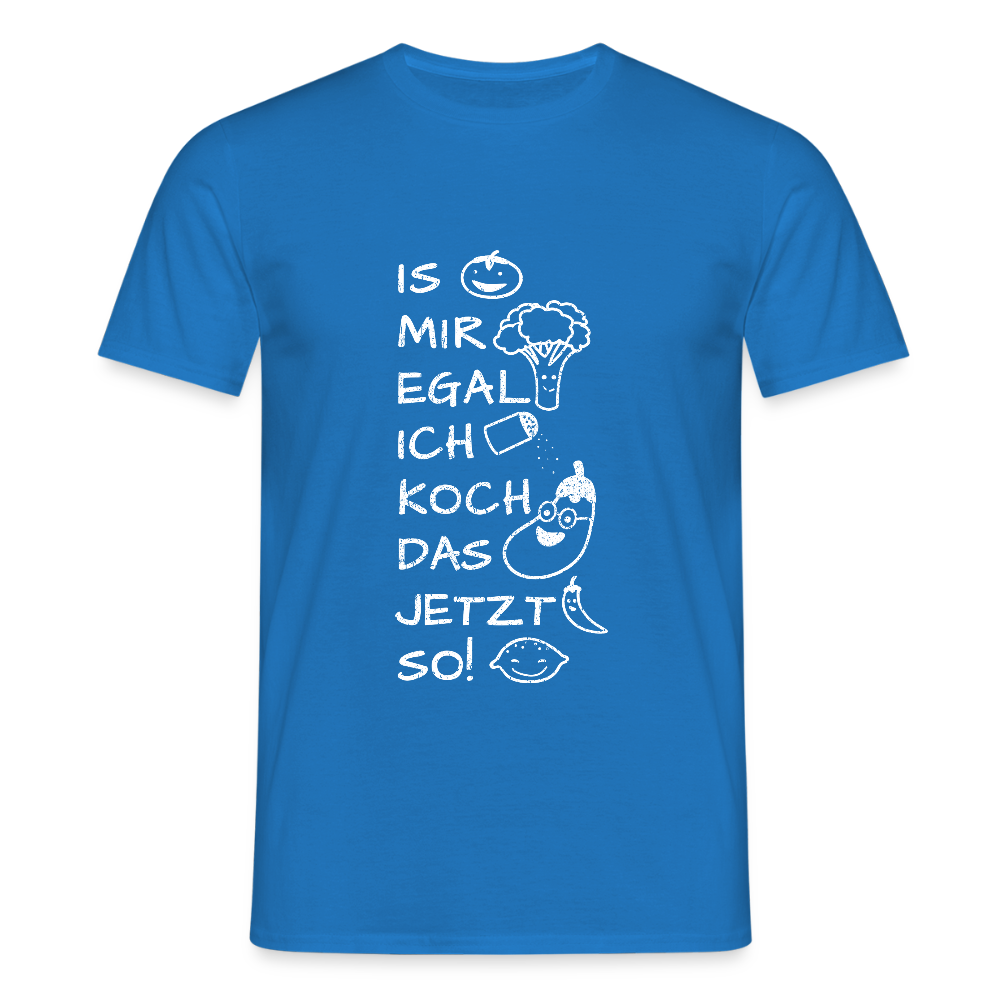 Männer T-Shirt Fun - Royalblau