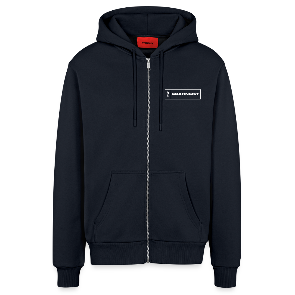 Organic Relaxed Kapuzenjacke Made in EU Goarneist - DARK NAVY