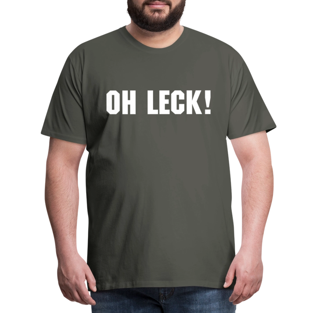 Männer Premium T-Shirt Oh Leck! - Asphalt