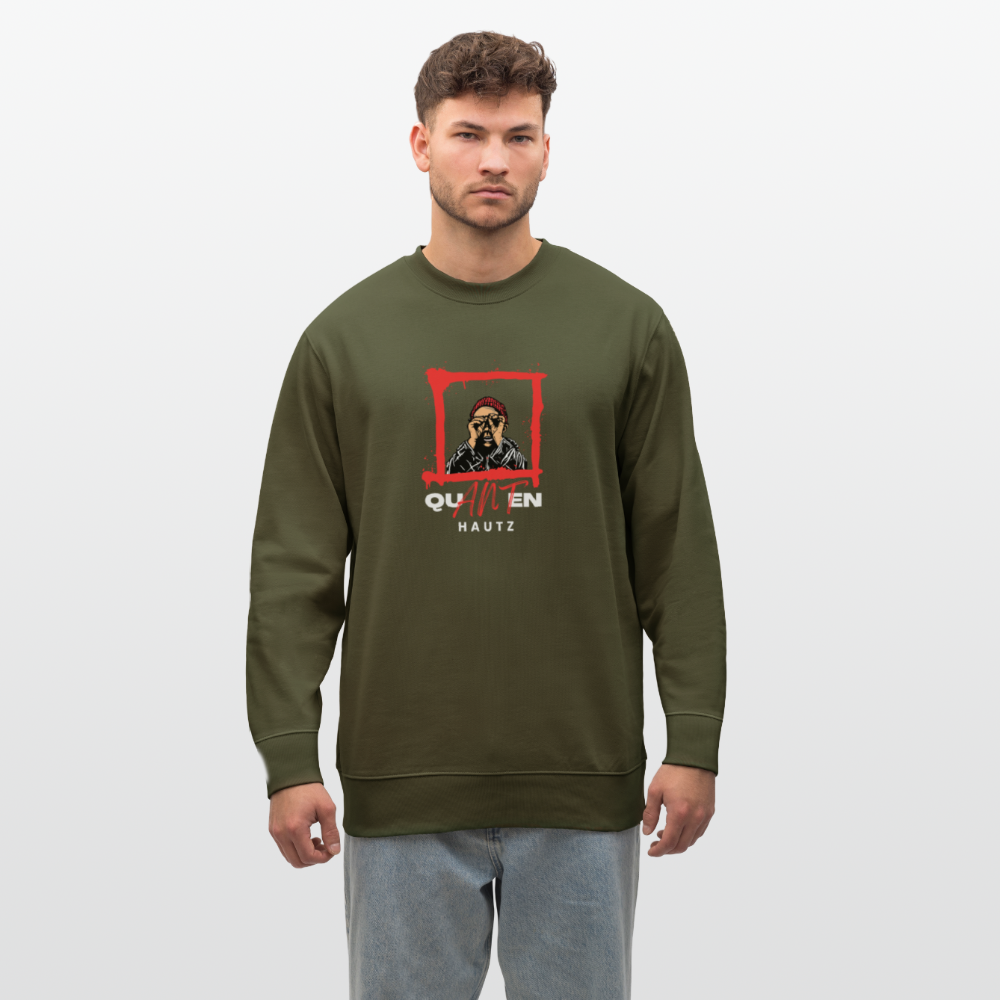 Unisex Bio-Sweatshirt CHANGER  Quanten Hautz - Khaki