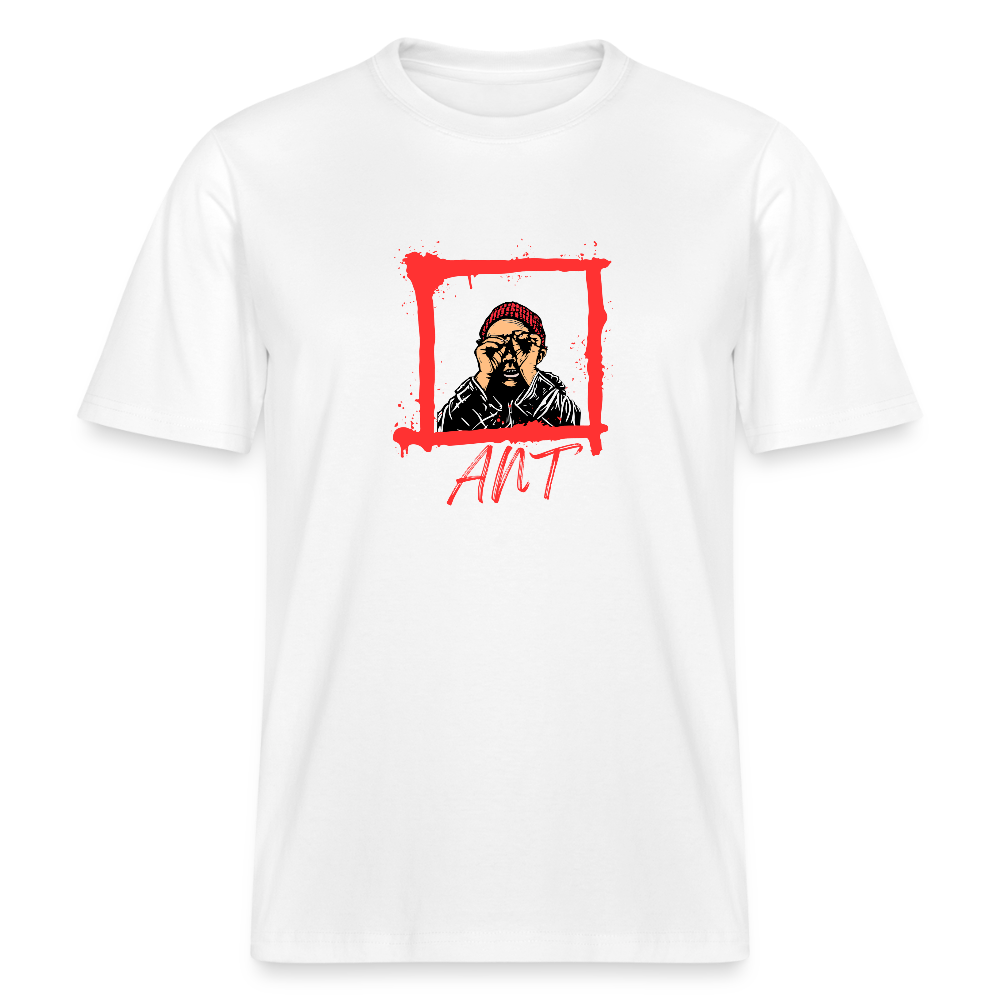 Relaxed Fit Unisex Bio-T-Shirt Quanten Hautz - Weiß