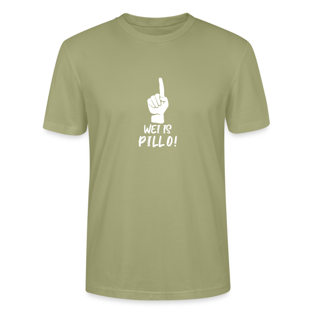 Stanley/Stella Unisex T-Shirt wei is Pillo - Nebelgrün