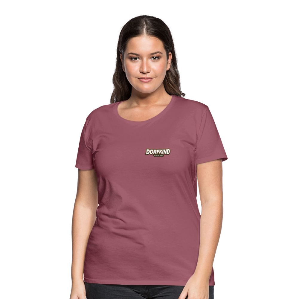 Frauen Premium T-Shirt Dorfkind - Malve