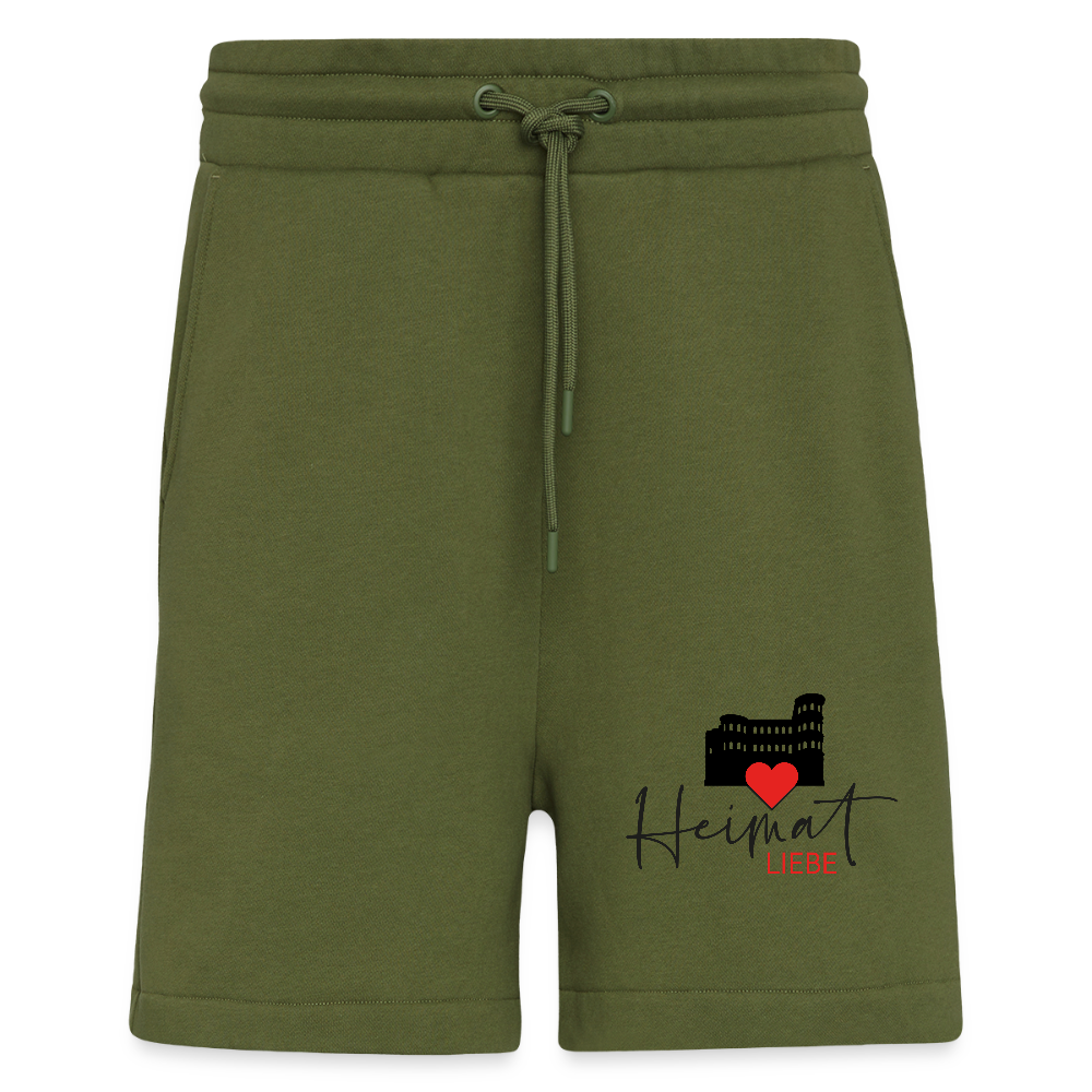 Organic Relaxed Shorts Heimatliebe - MOSS GREEN