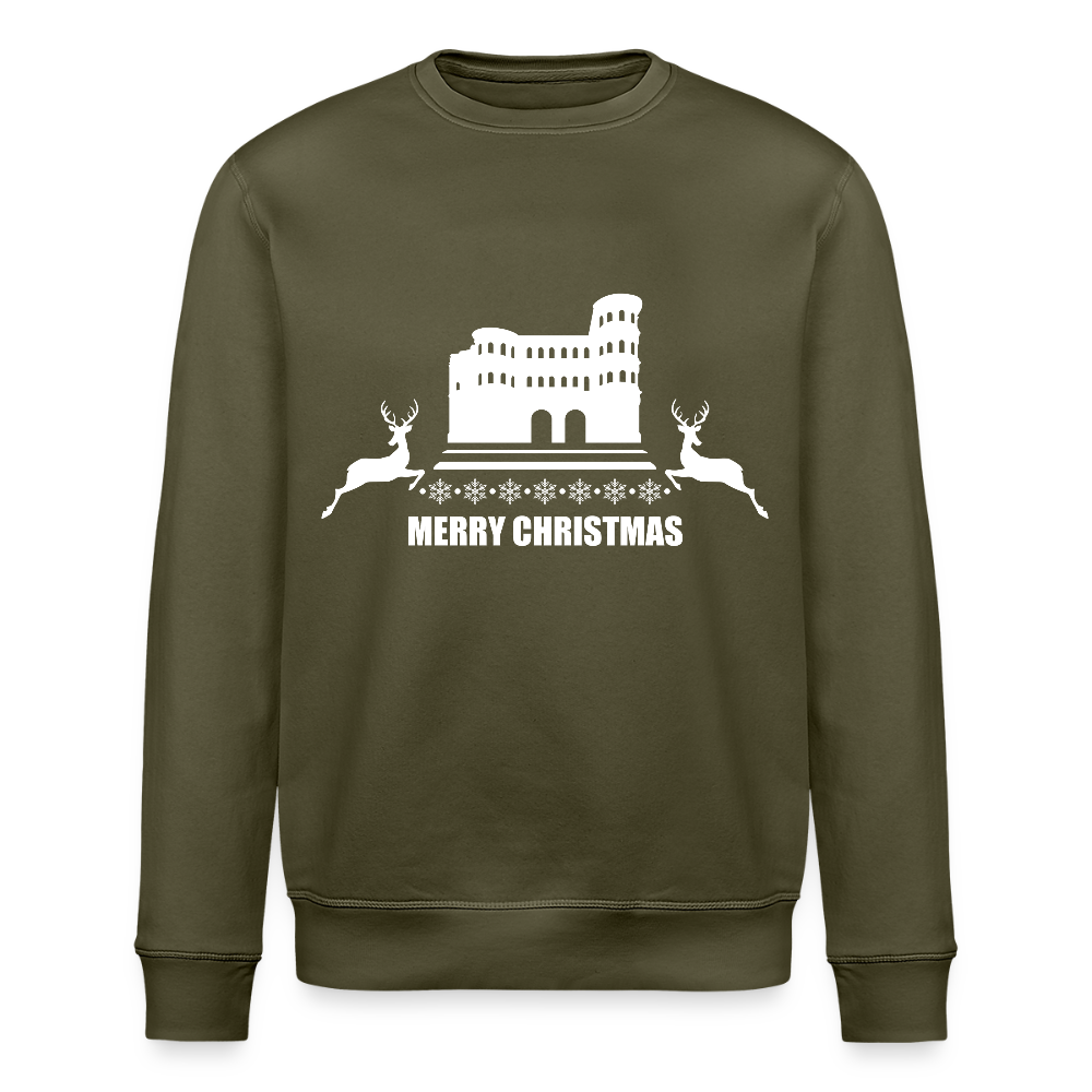 Unisex Bio-Sweatshirt Weihnachten - Khaki