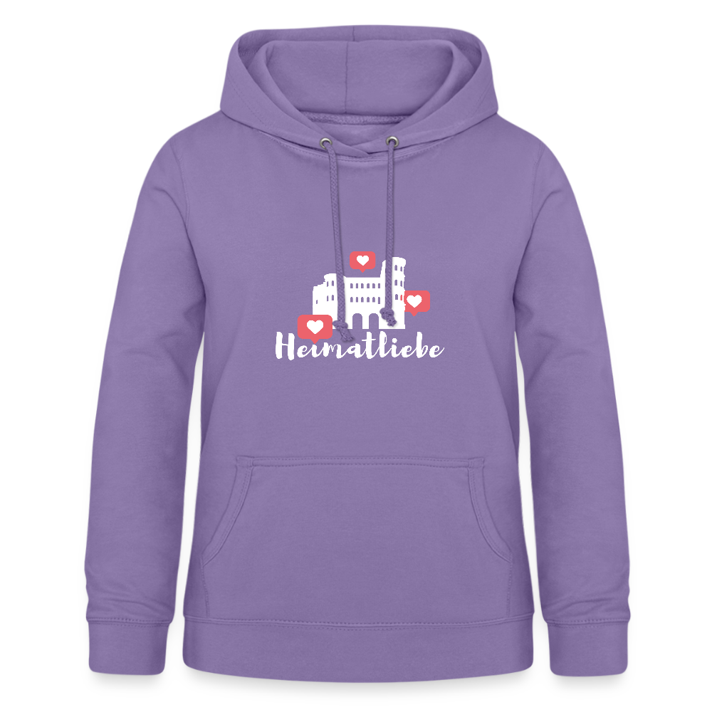Frauen Hoodie Heimatliebe - Lavendel