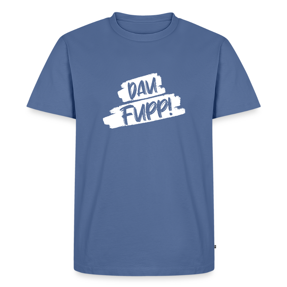 Männer Premium T-Shirt Dau Fupp - Taubenblau